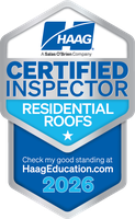 HAAG Certified Inspector — Residential Roofs